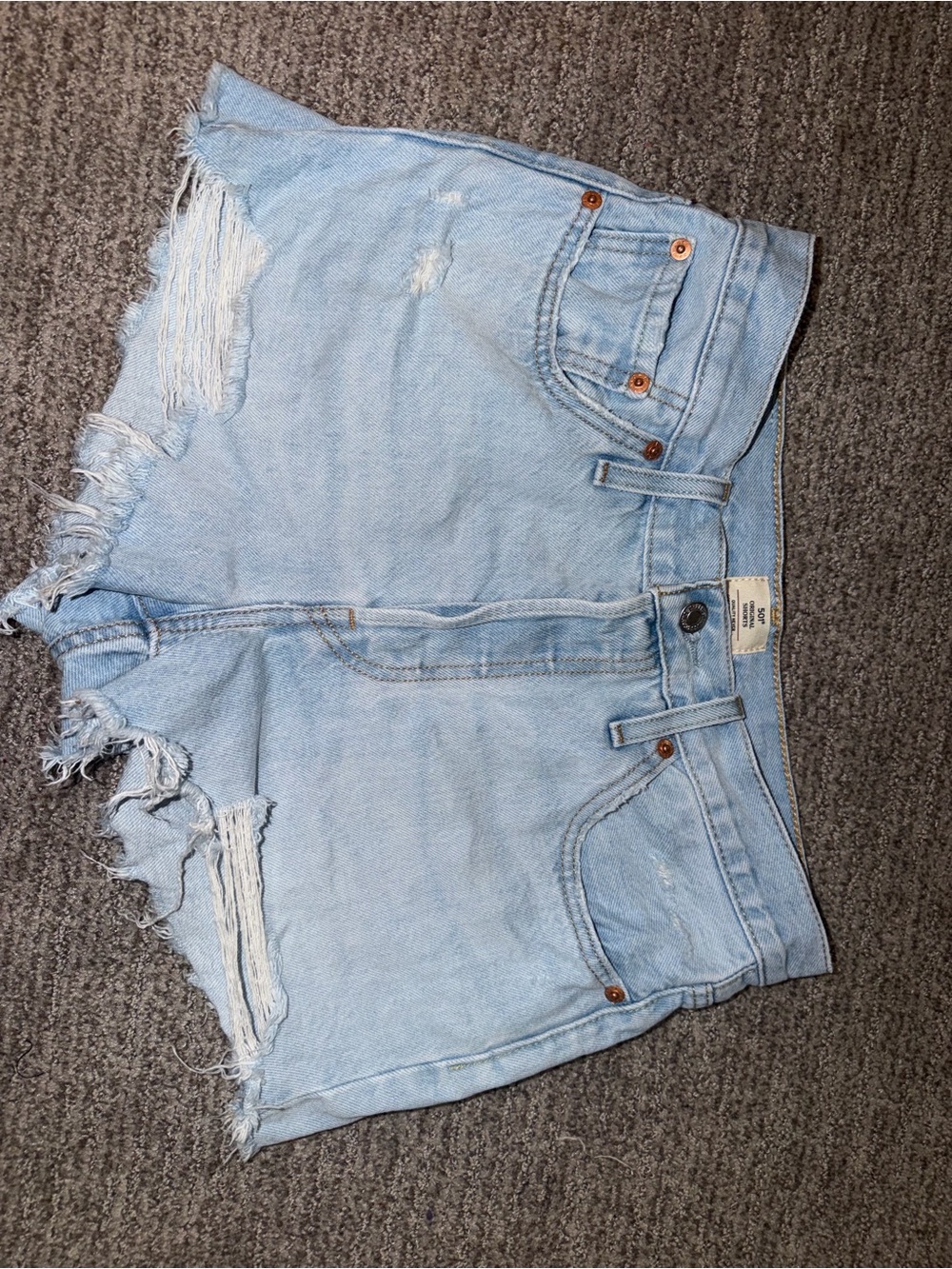 Levi’s 501 Distressed Denim Shorts